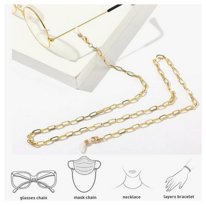 Gold Plated Eyewear Chain